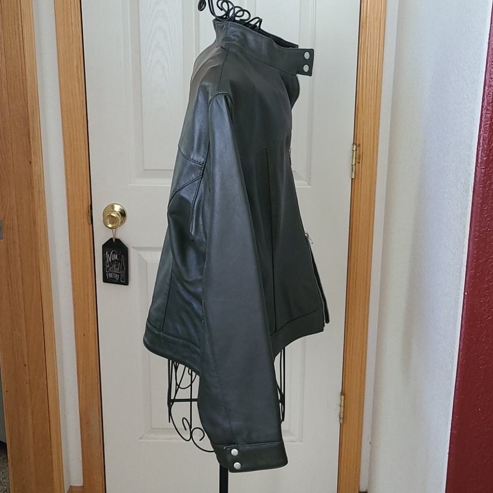Olsen Leather 2 way zipper jacket - Picture 4 of 6